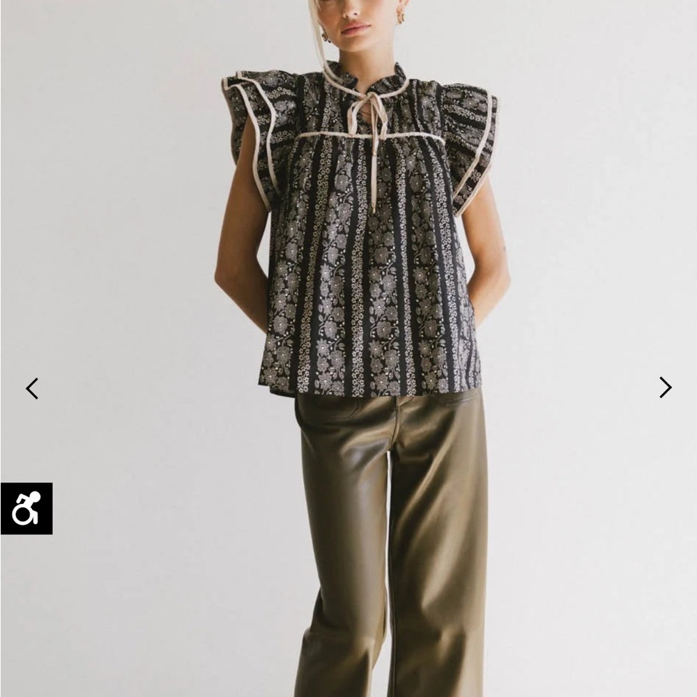 böhme rue floral blouse